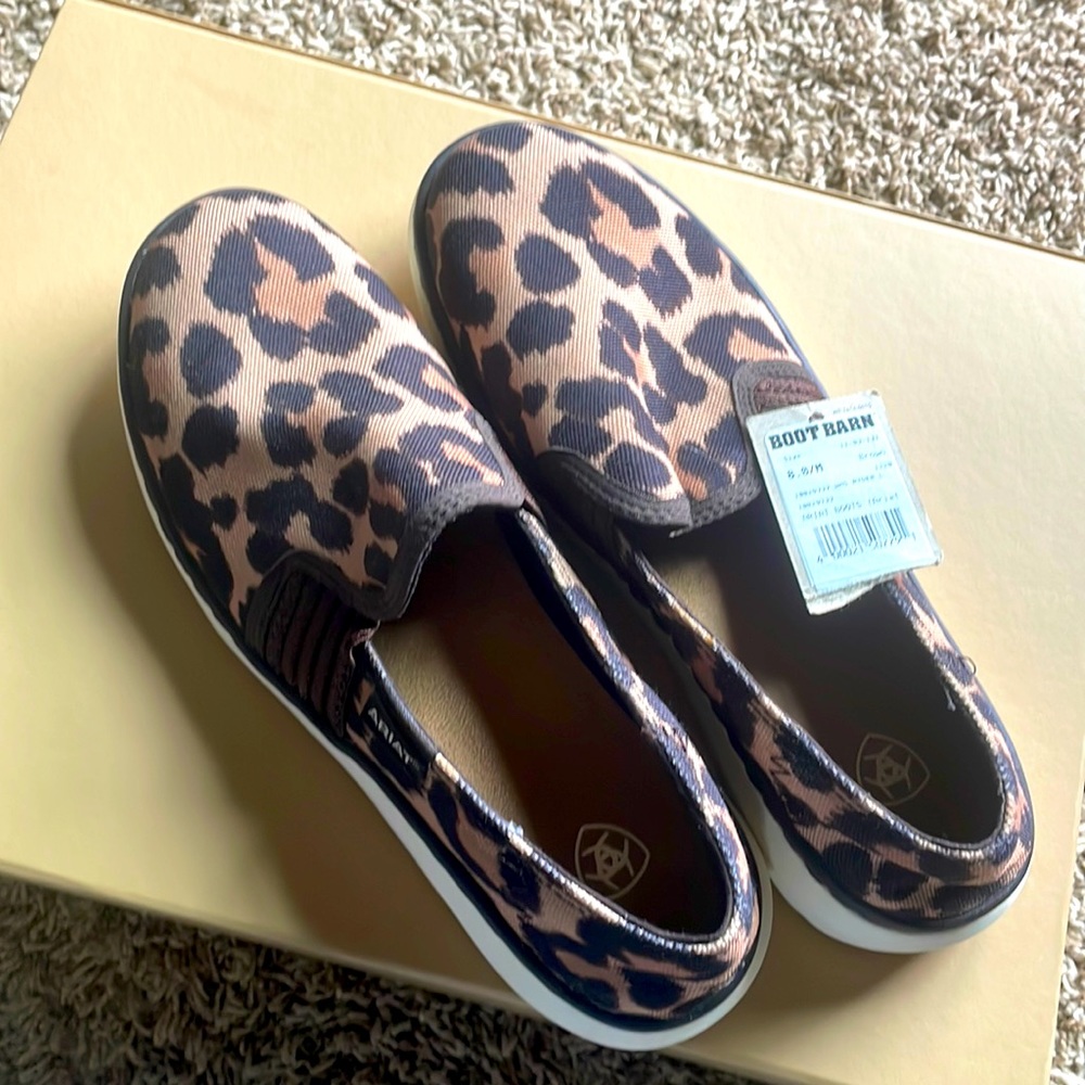 Cheetah print Ariat shoes